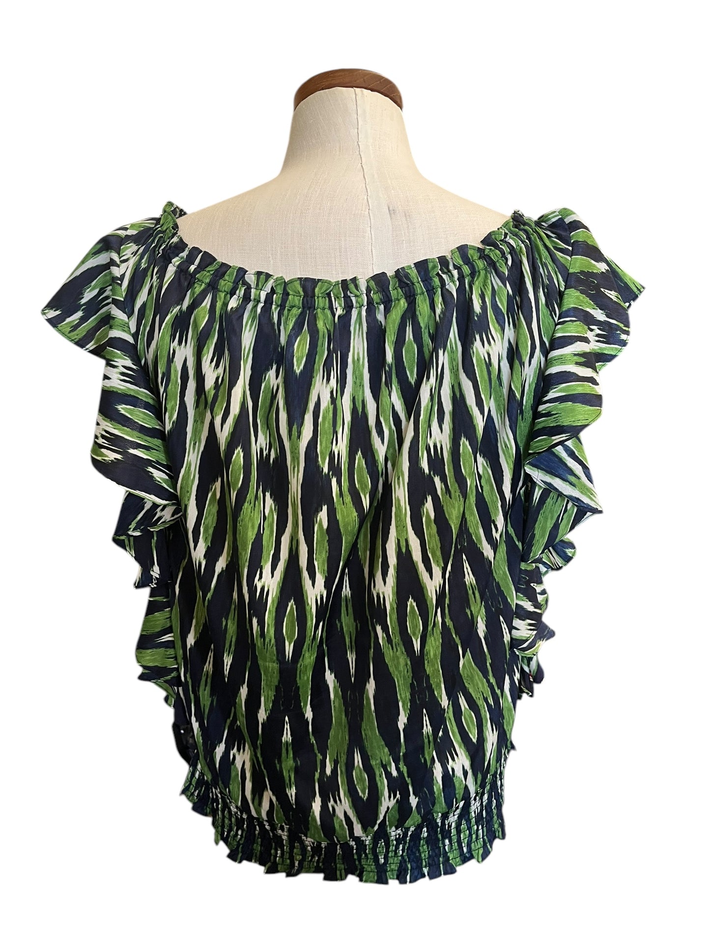 green, navy Michael Kors designer shirt, large