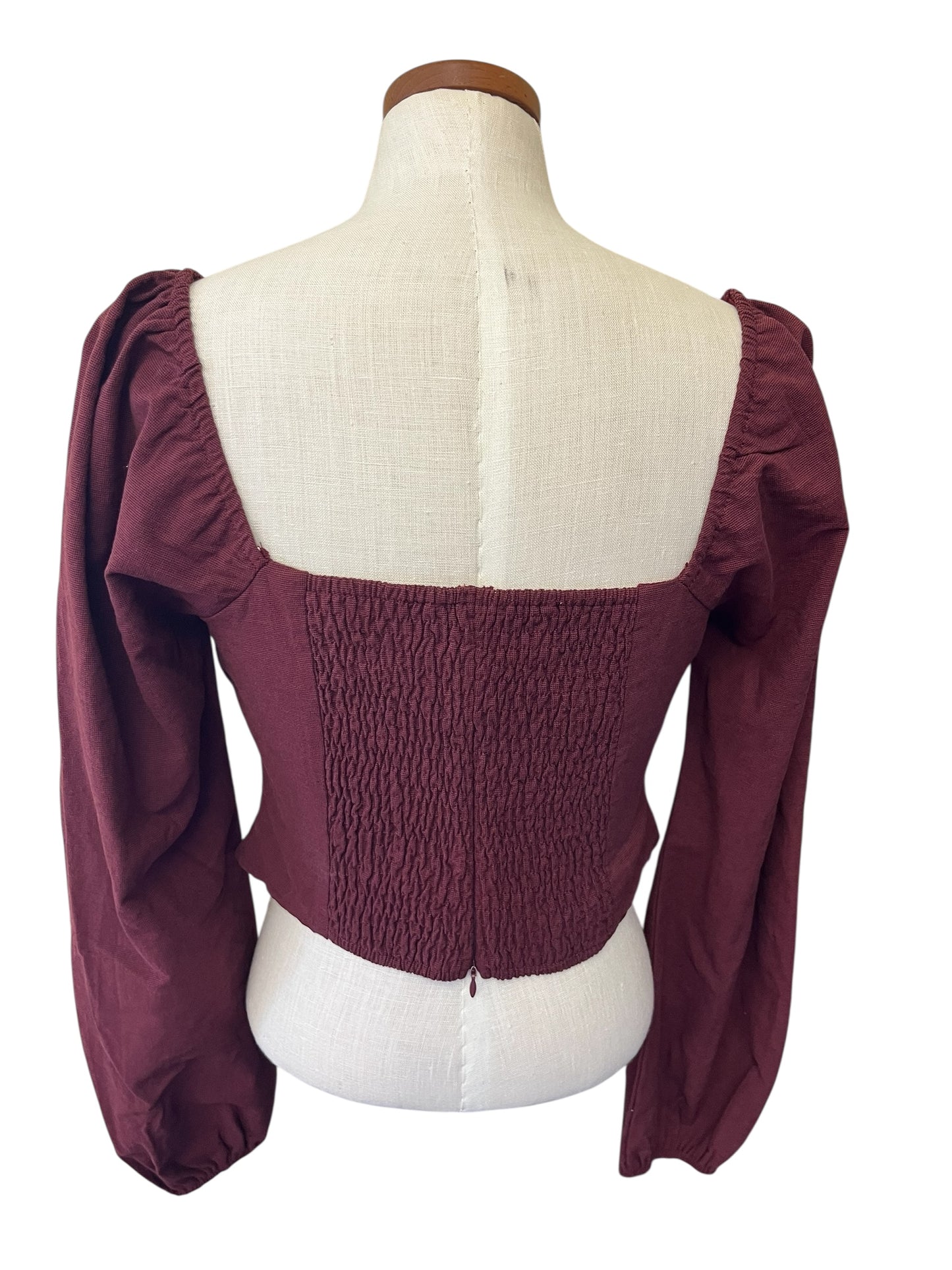 Maroon Delight womens top, Medium