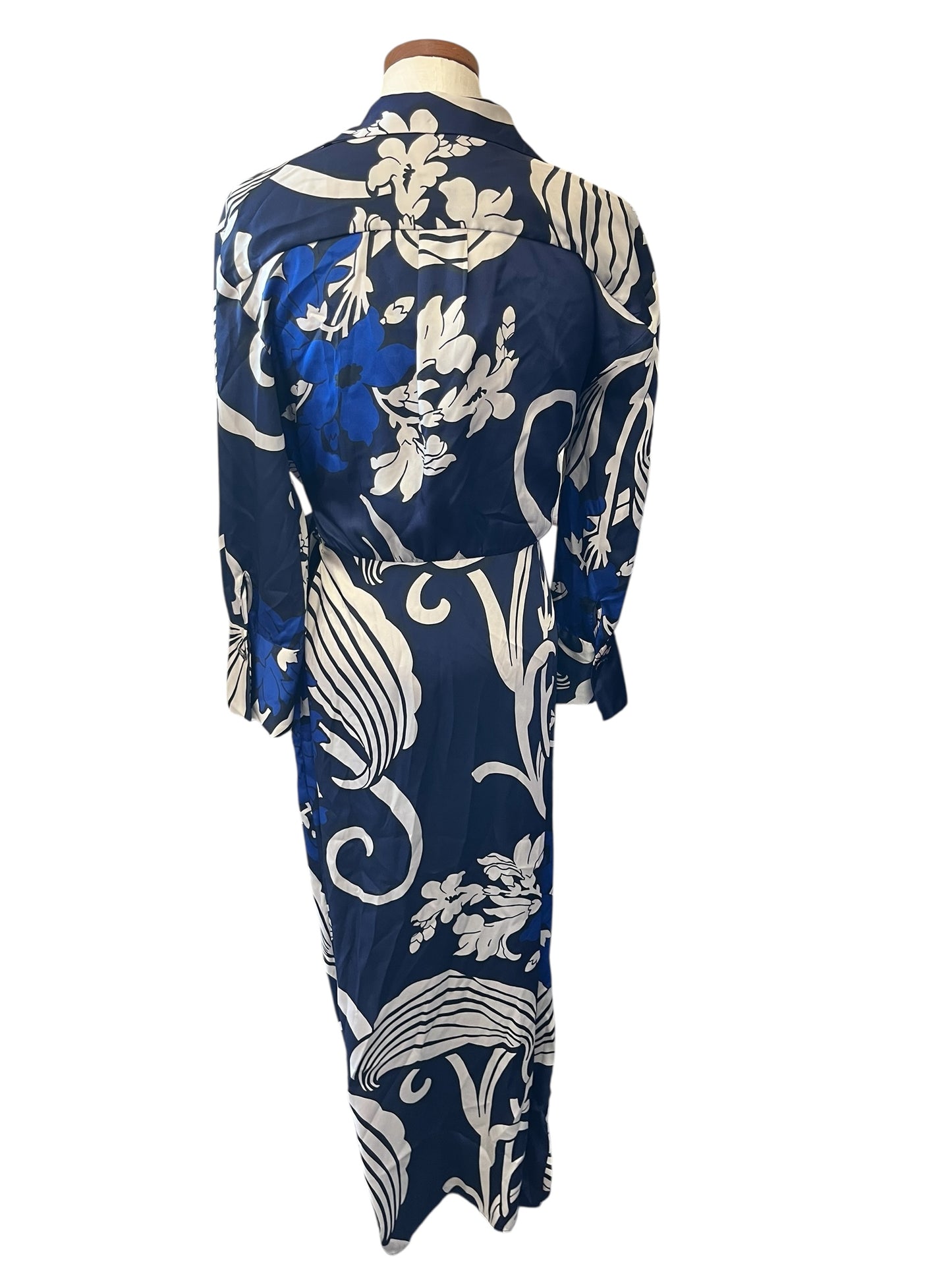 blue floral Zara dress, medium