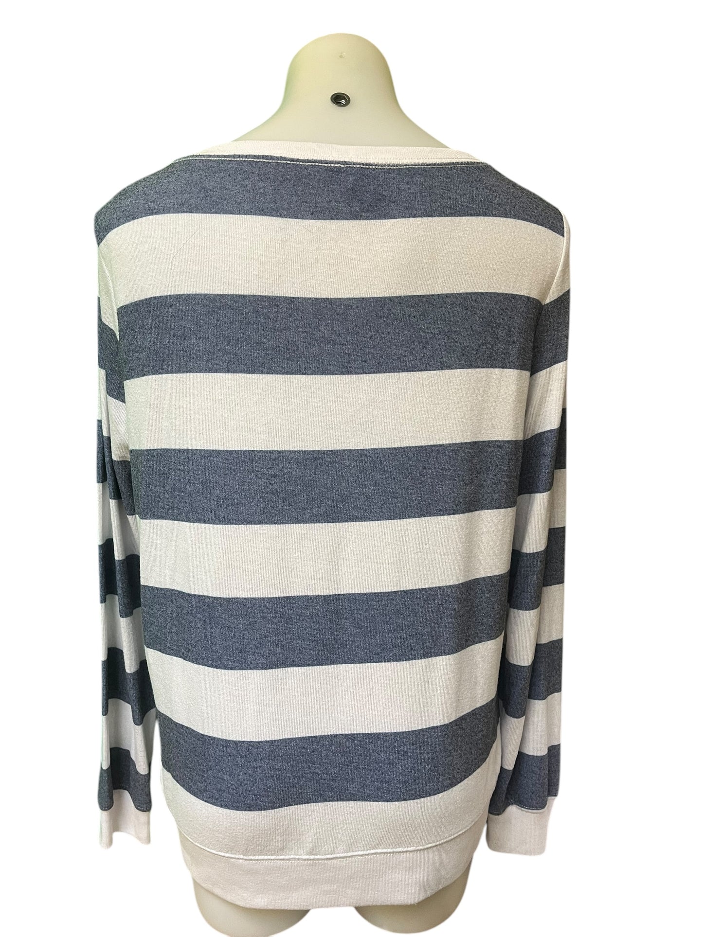blue stripe Betsey Johnson womens top, Medium