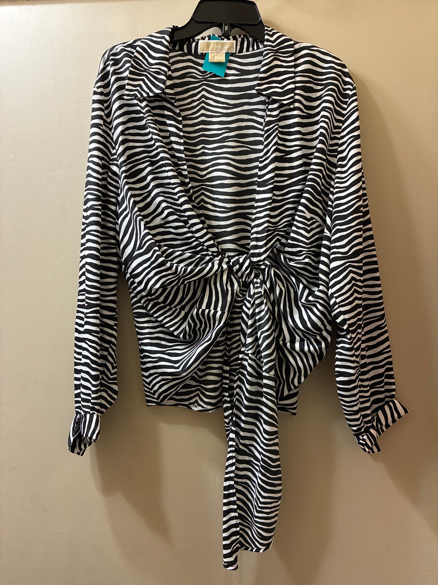 black, white Michael Kors designer shirt, 3XL