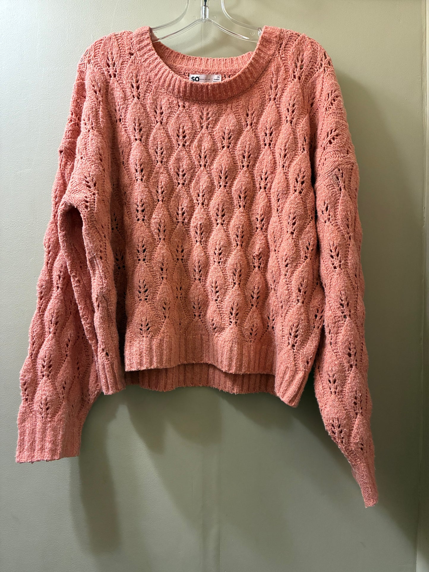 Peach So Junior's Sweater, XL