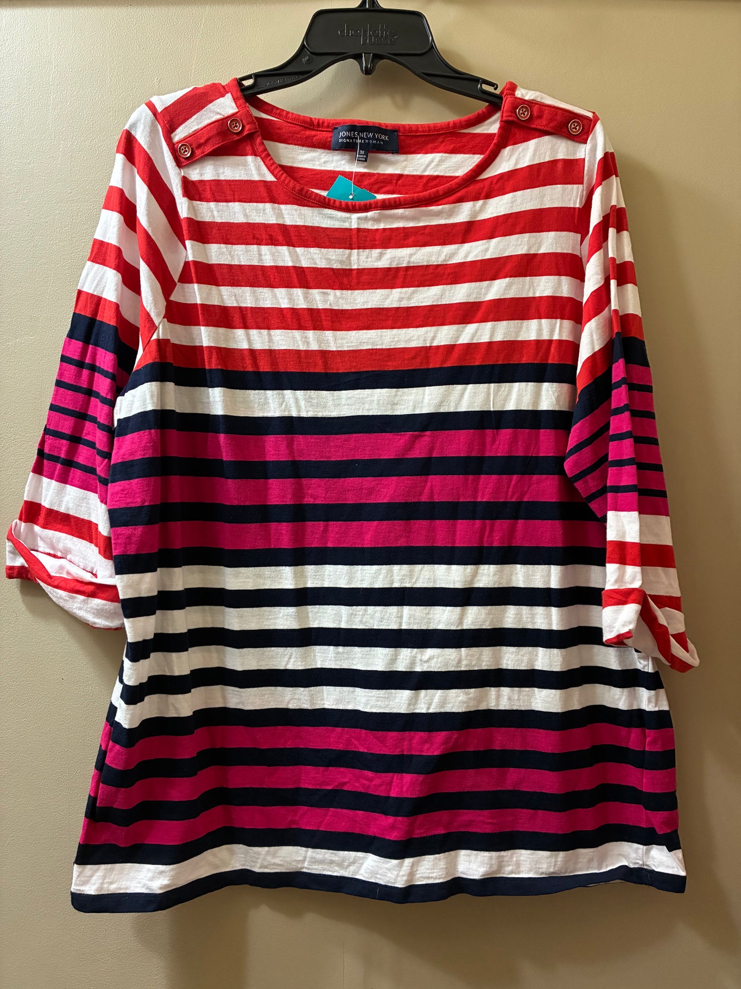 red, white Jones New York womens tops, 3XL