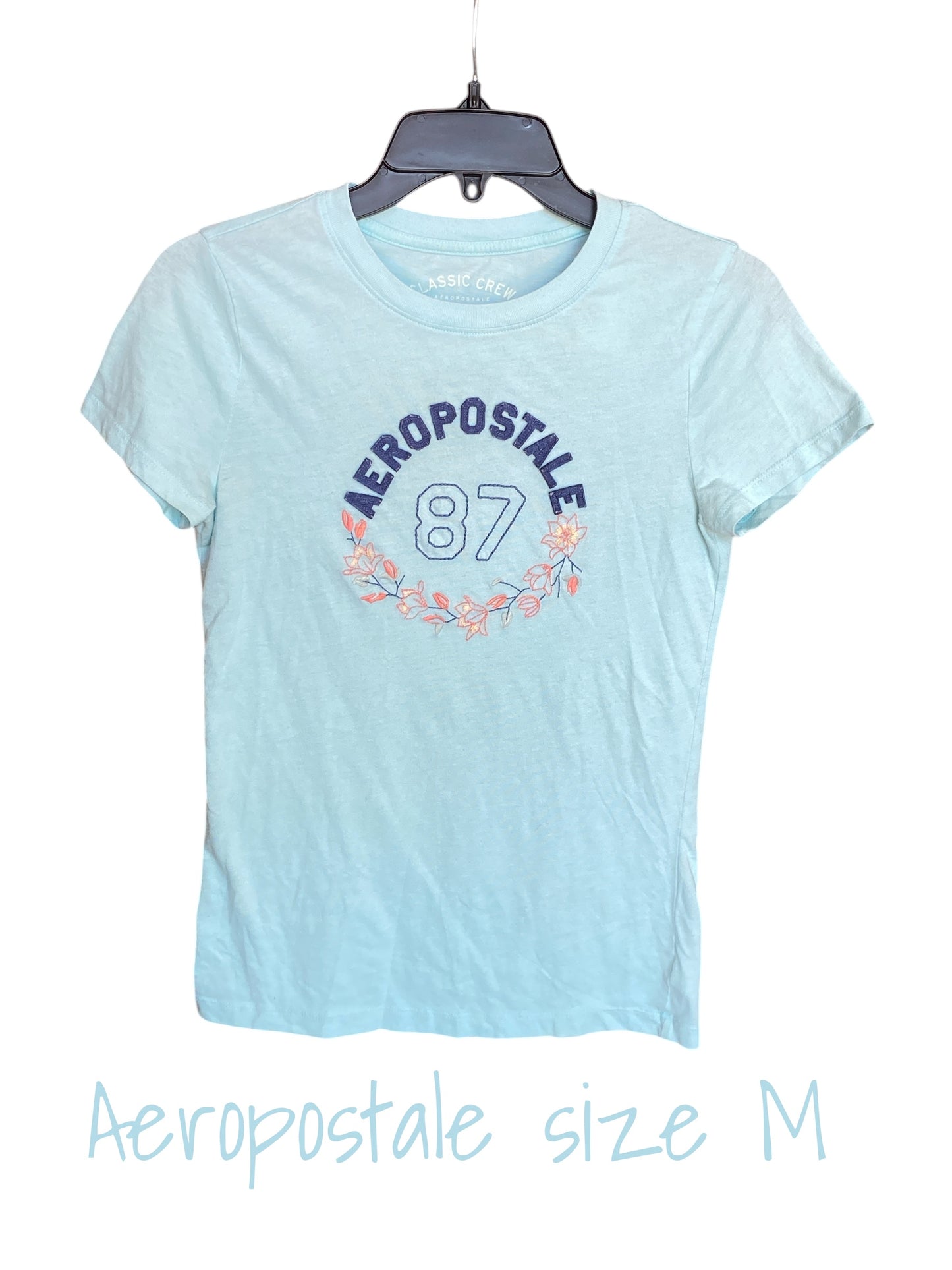 light blue Aeropostale womens top, medium