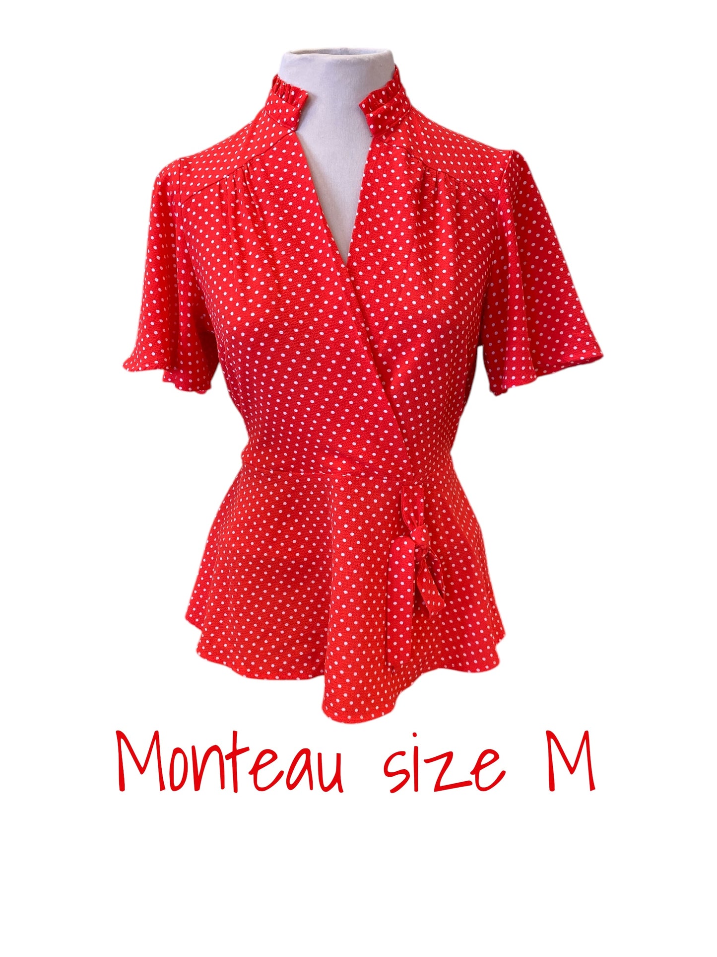 red Monteau womens top, medium