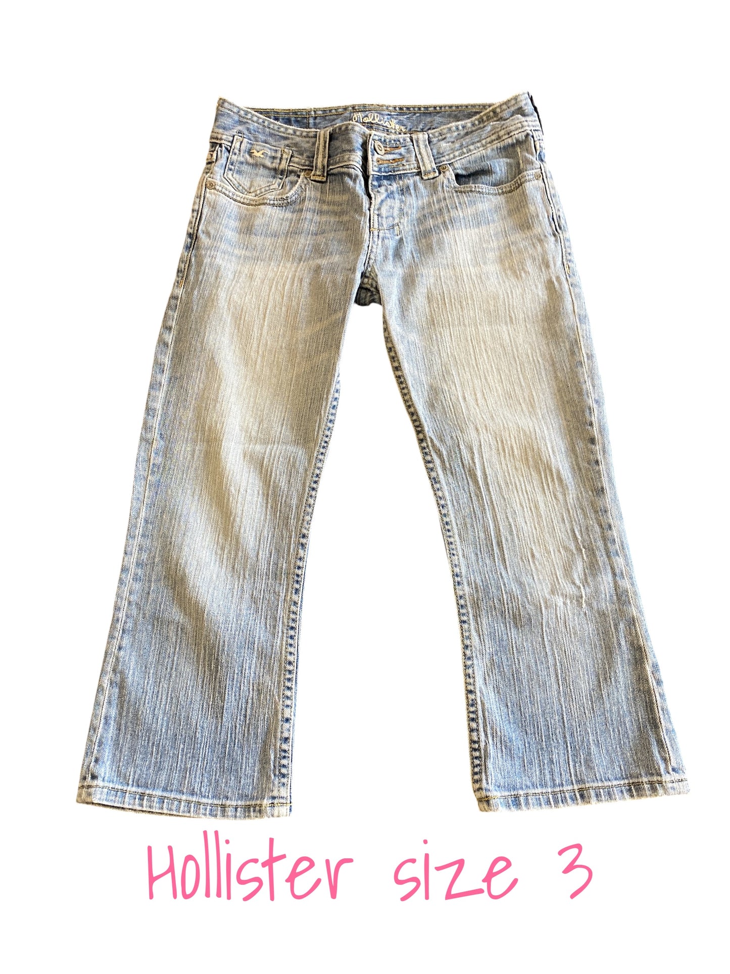 light denim Hollister capri, 3