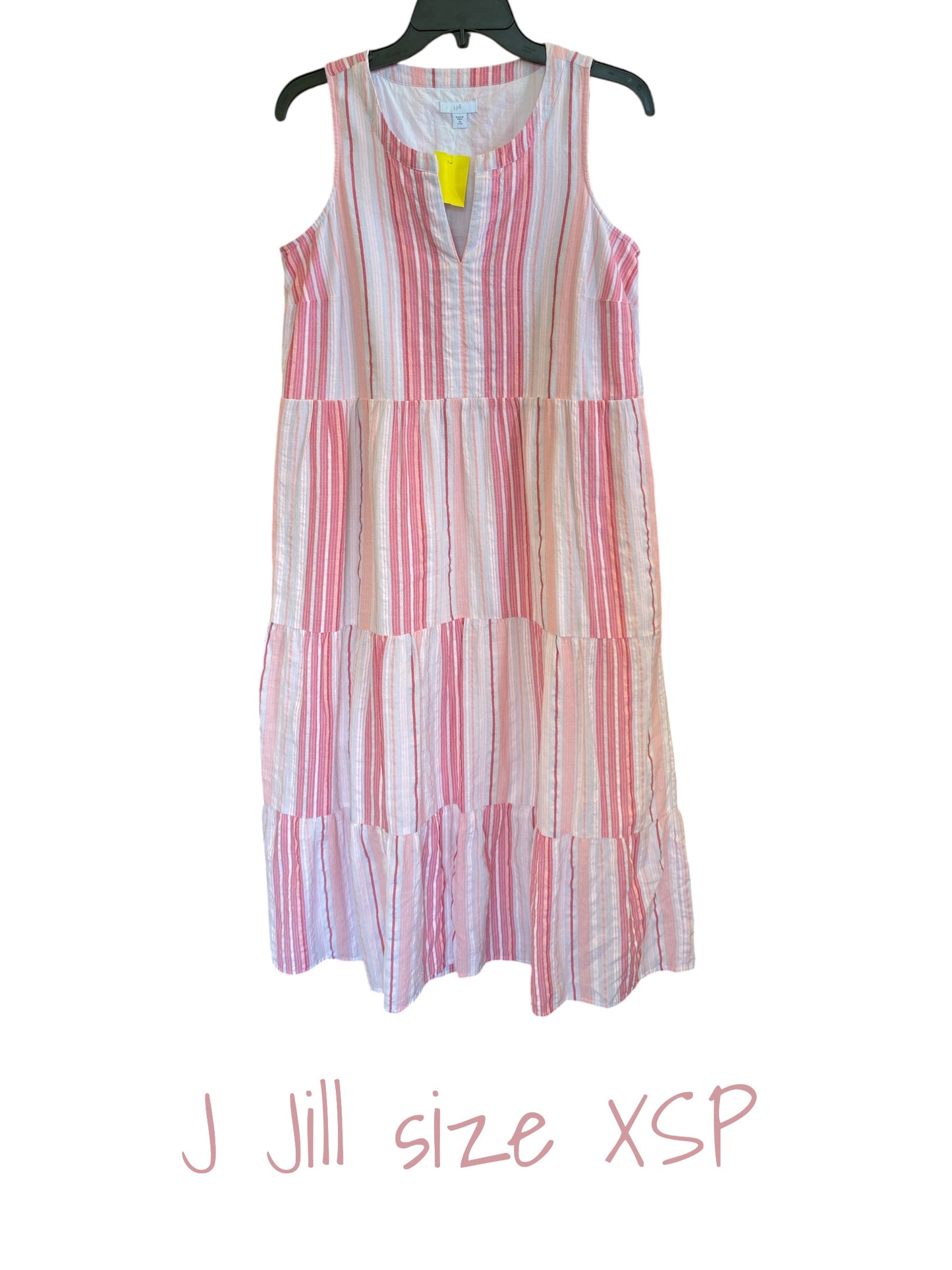 pink, white J. Jill dress, XSp