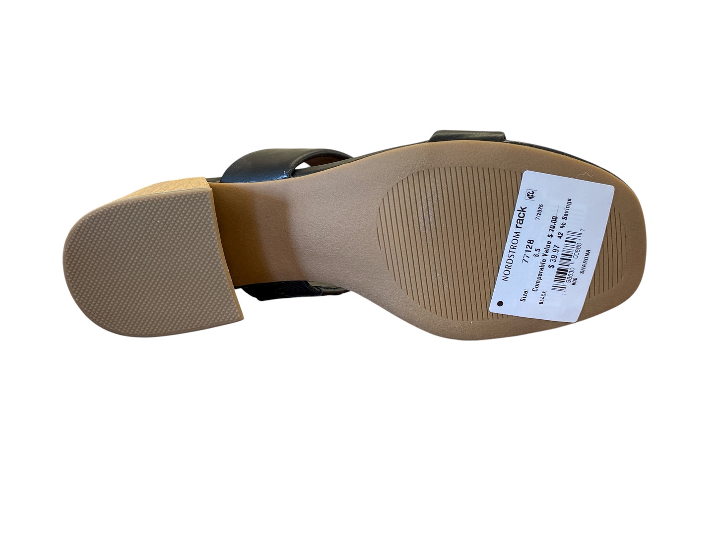 black Dolce Vita sandals, 6.5