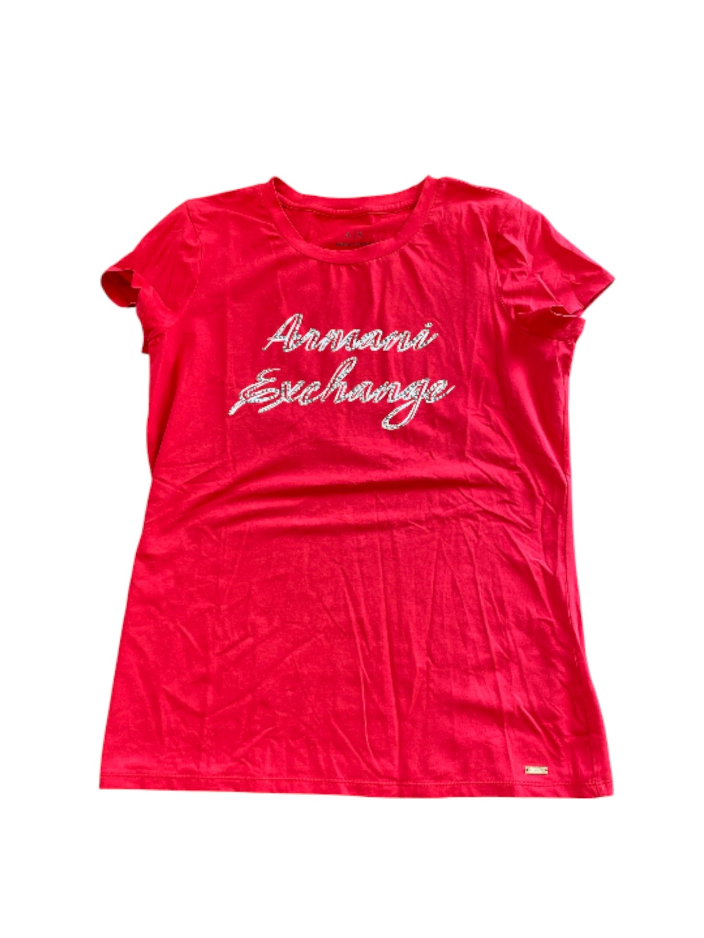 red Armani Exchange designer top, large