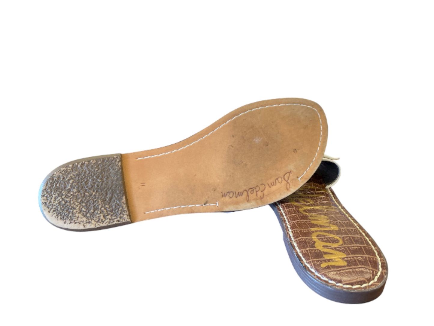 brown, white Sam Edelman sandals, 11
