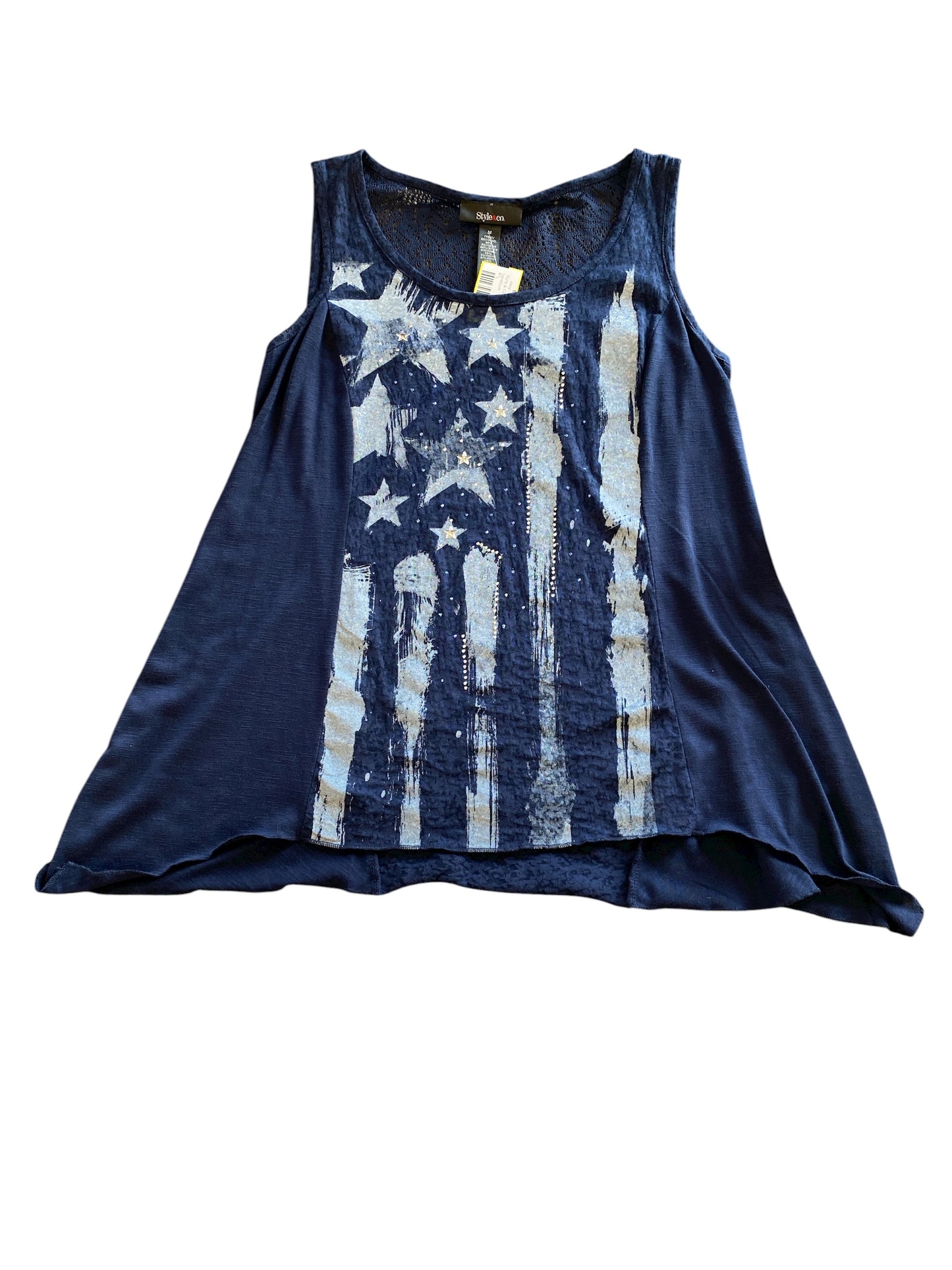 navy Style & Co tank, medium