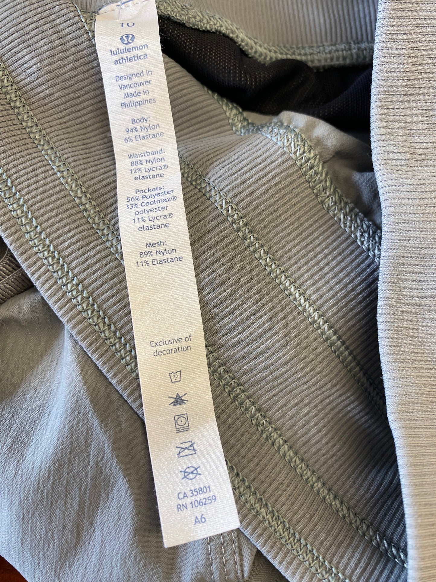 gray Lululemon designer pants, 10