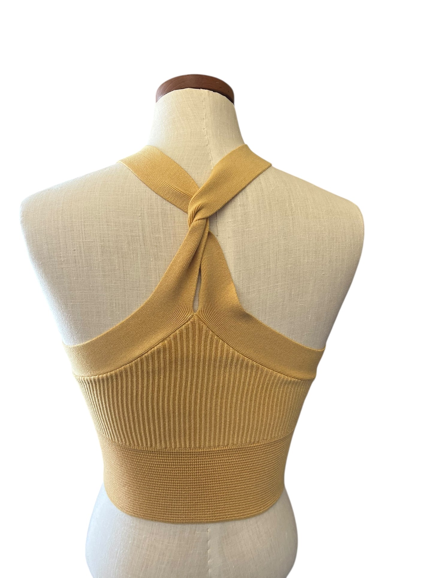 Yellow Abercrombie  & Fitch Juniors top, Medium