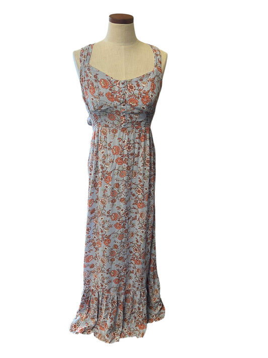 blue floral No Comment dress, large