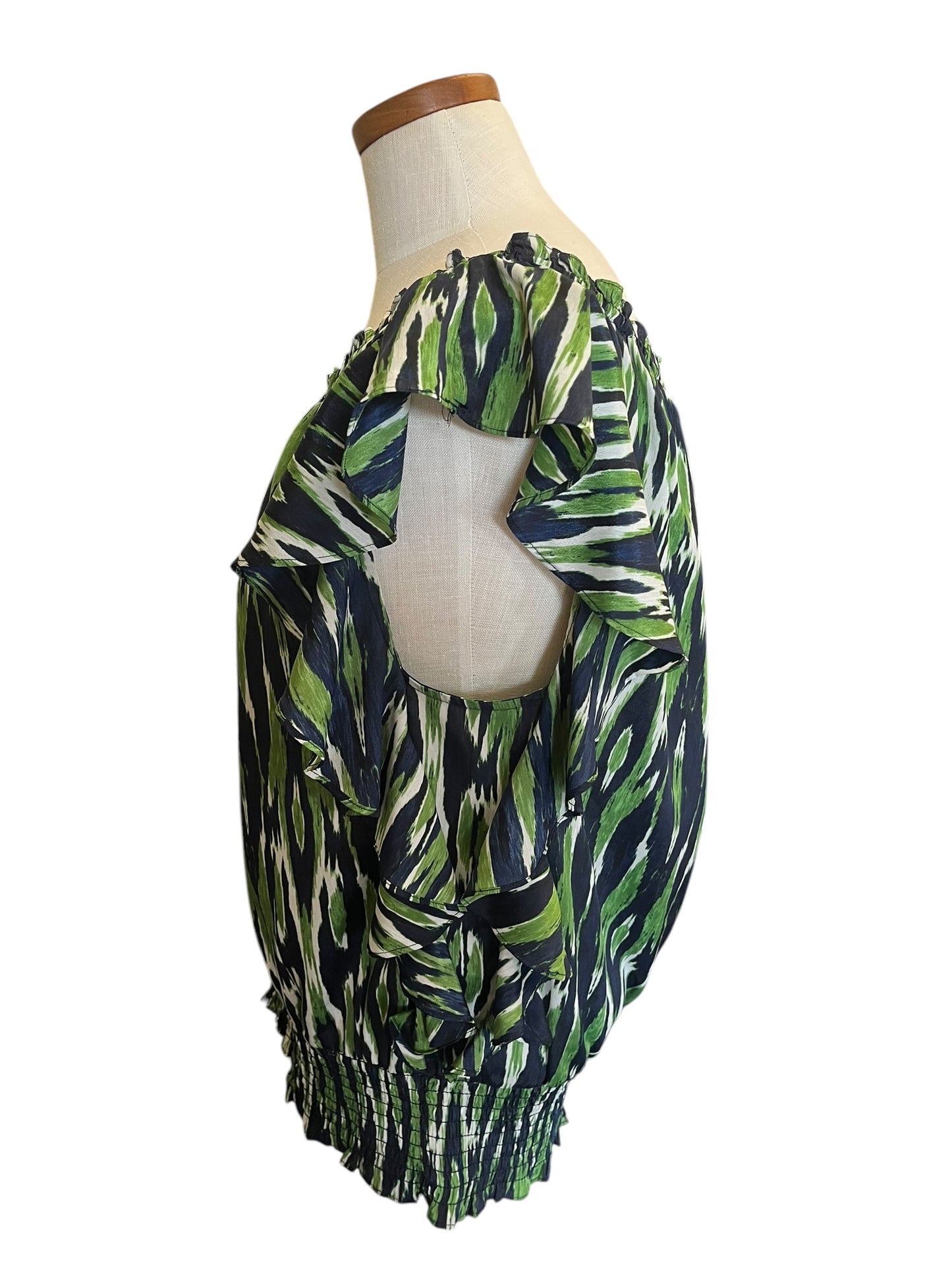 green, navy Michael Kors designer shirt, large