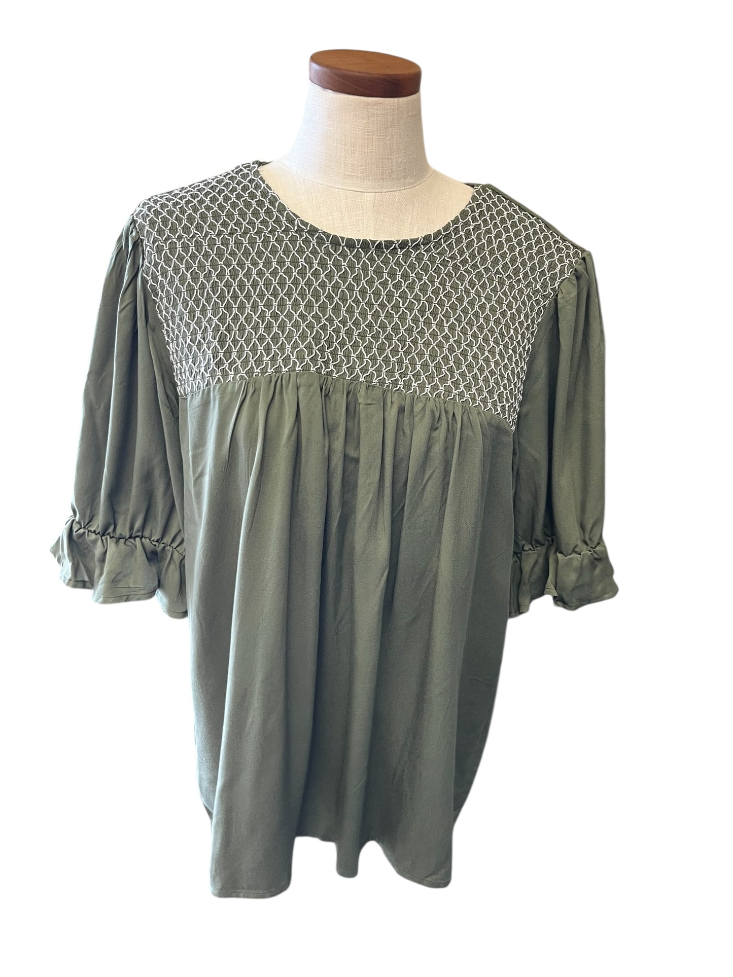 Green Mikarose womens top, XL