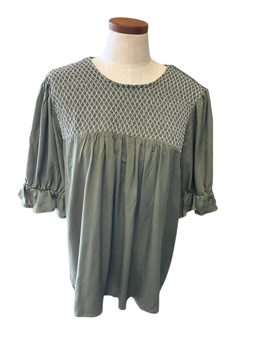 Green Mikarose womens top, XL