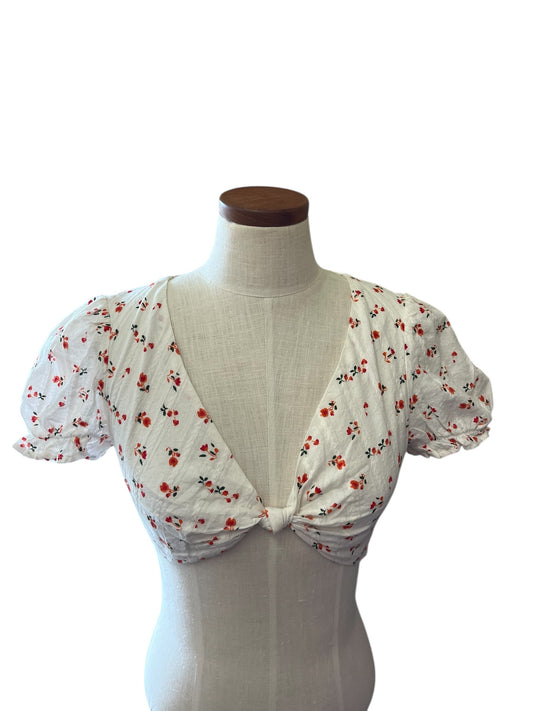White Floral Princess Polly womens top, 8