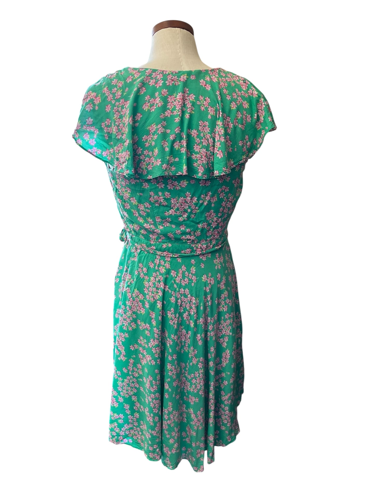 green floral Draper & James dress, small