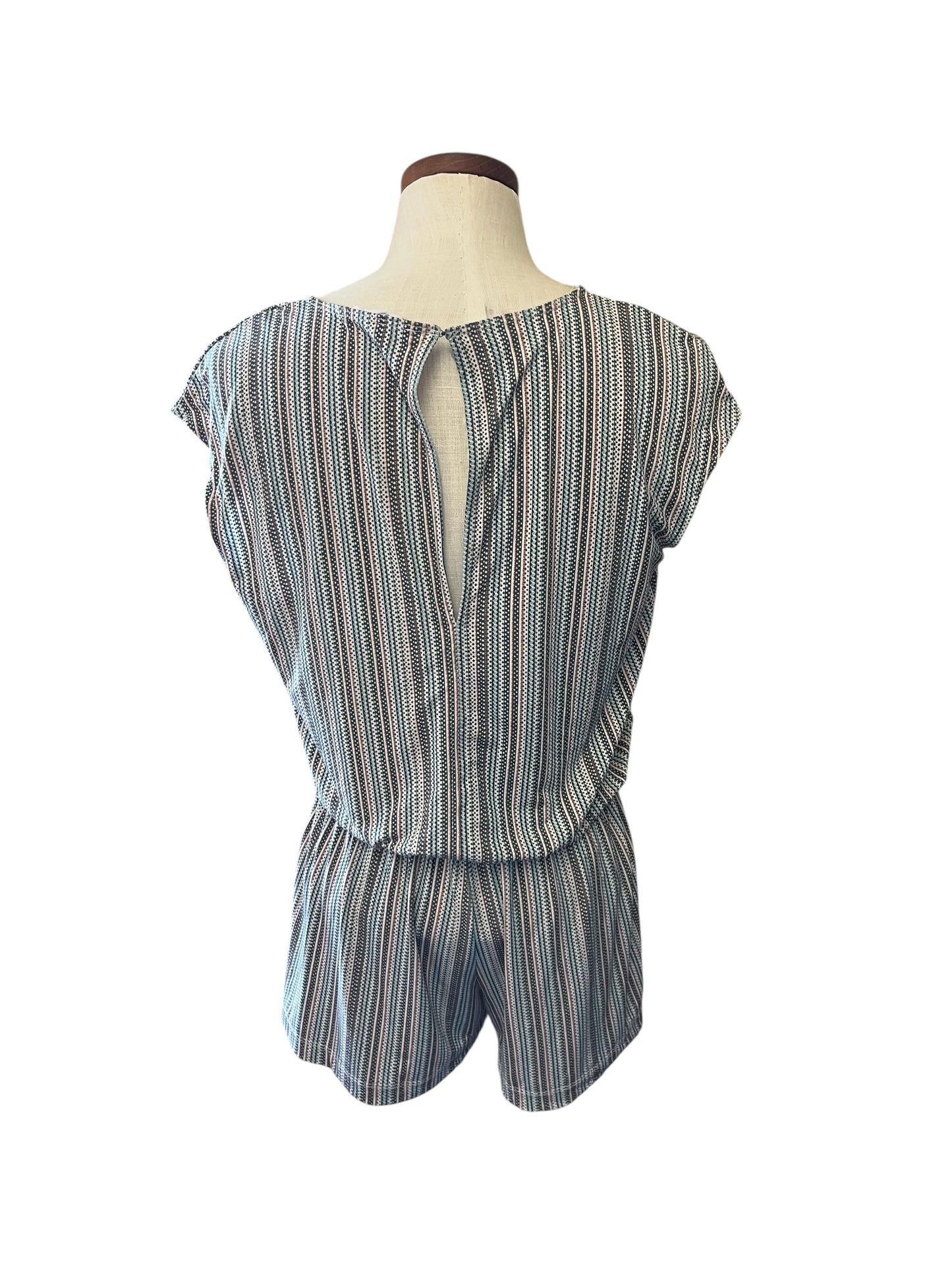 striped BCBG Romper, xs