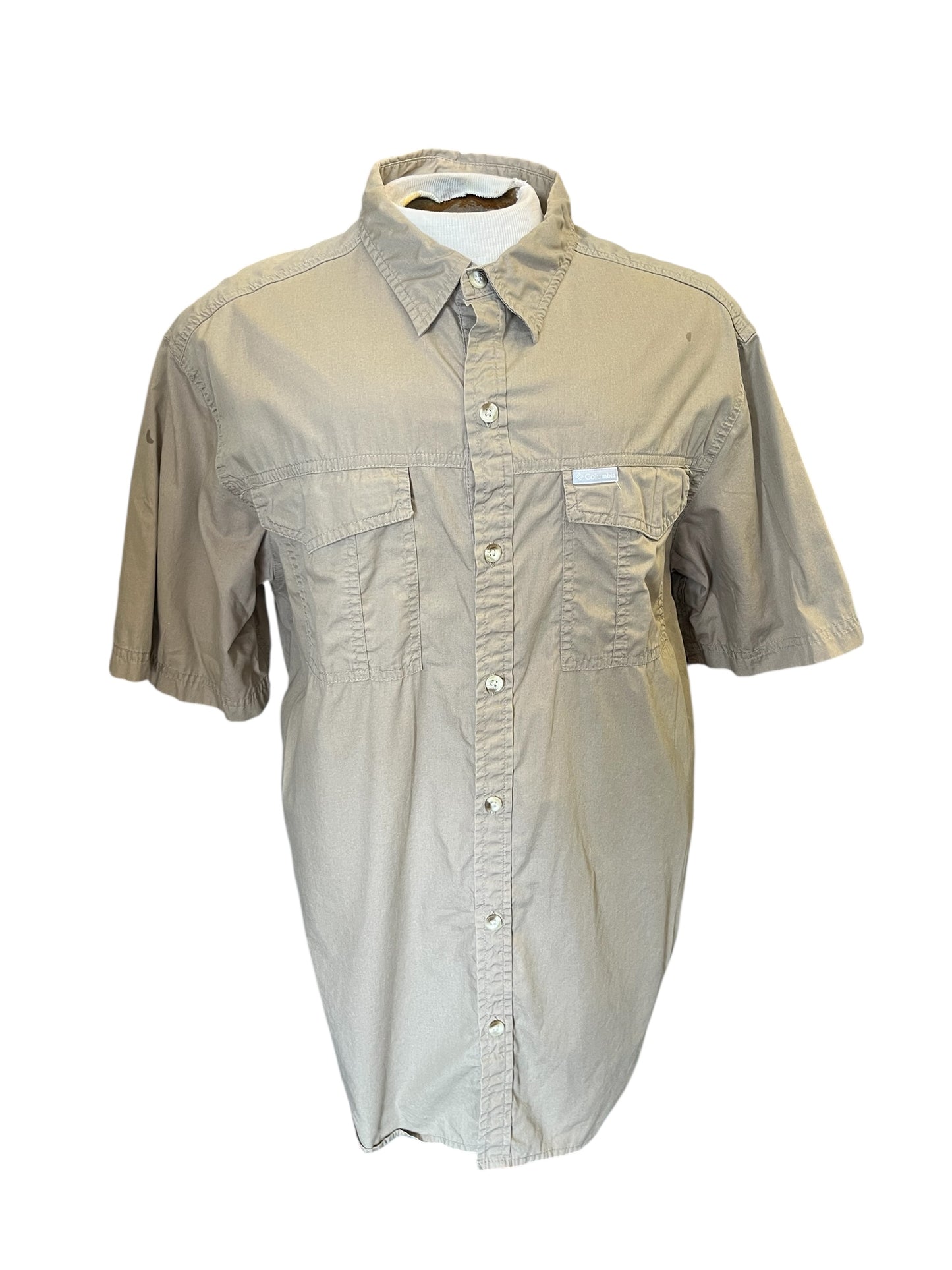 Tan Columbia Men's Tops, large