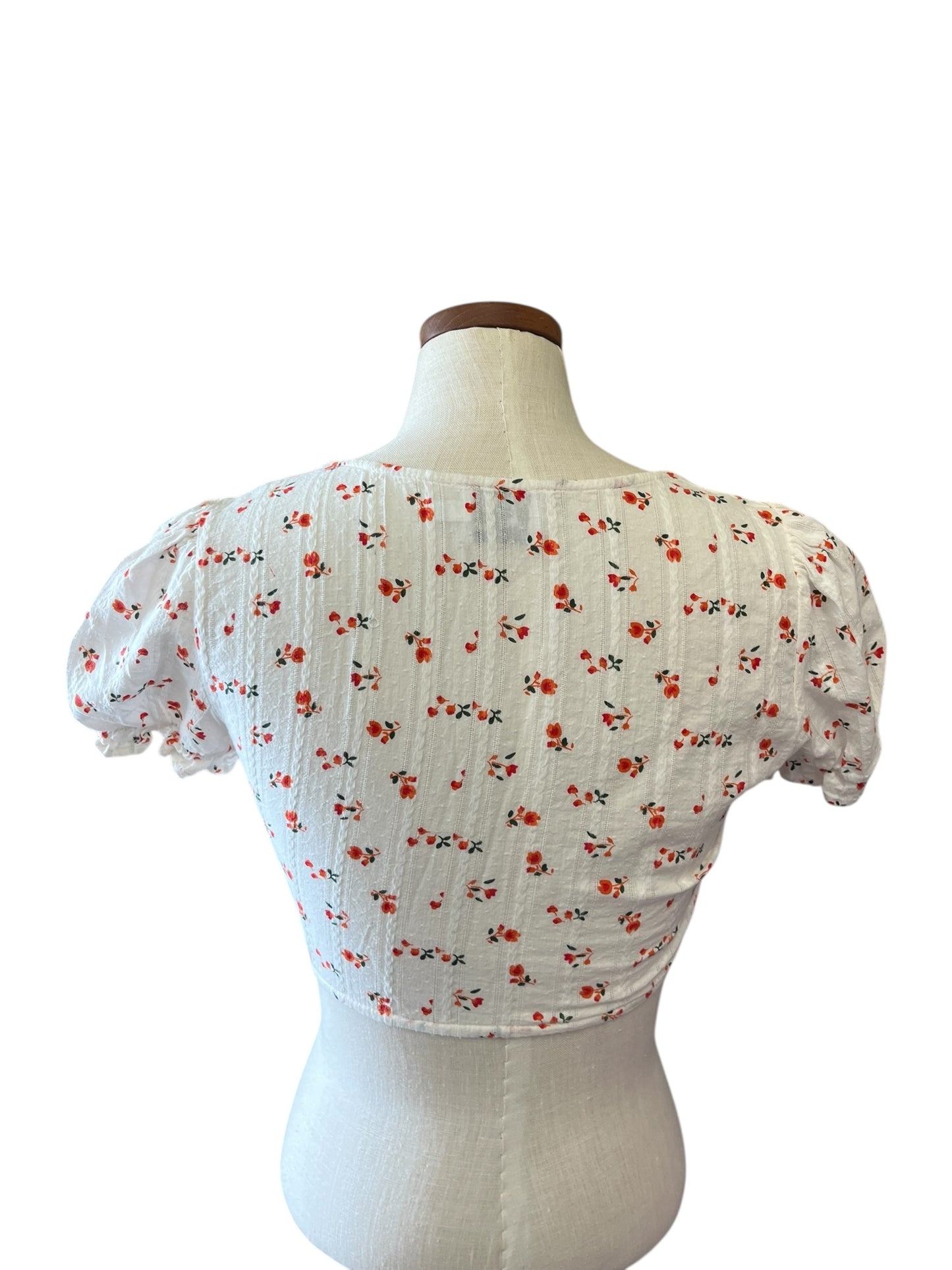 White Floral Princess Polly womens top, 8