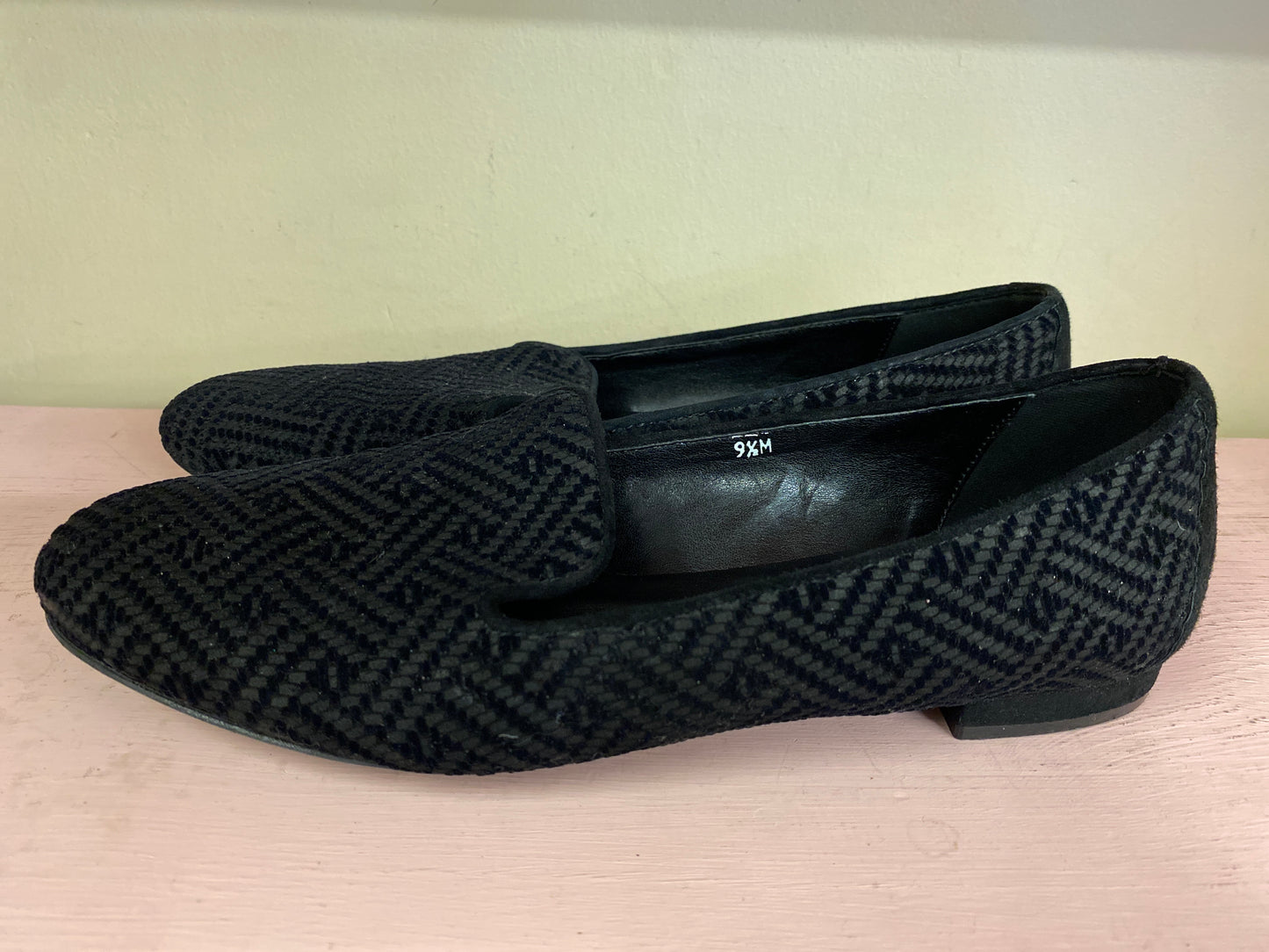 black Sesto Meucci Designer Shoes, 9 1/2