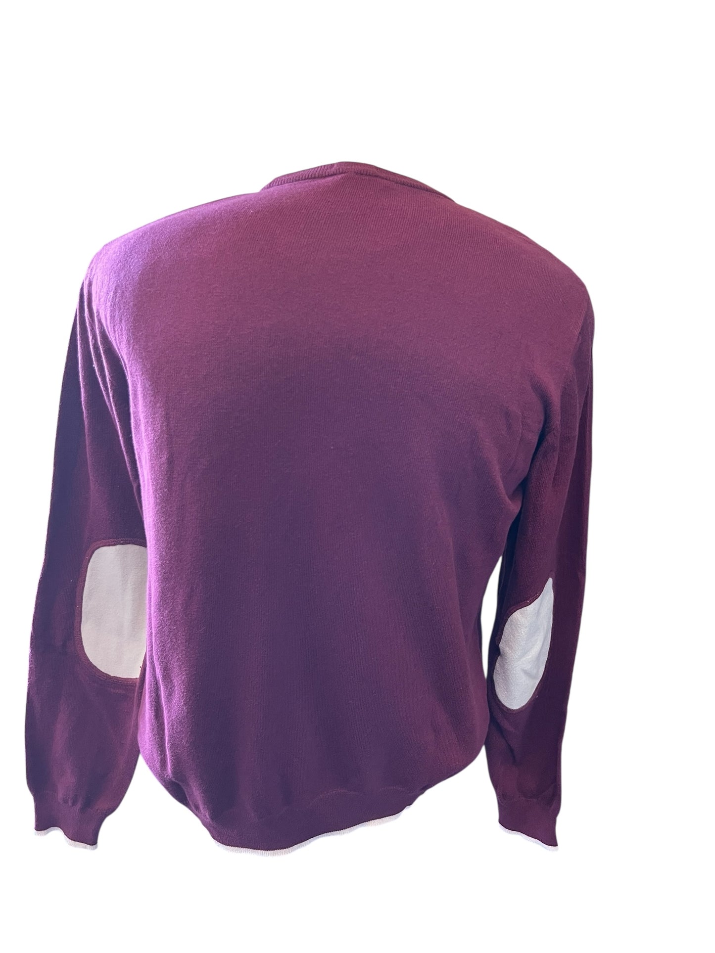 Maroon Armani Jeans Men's Tops, Medium