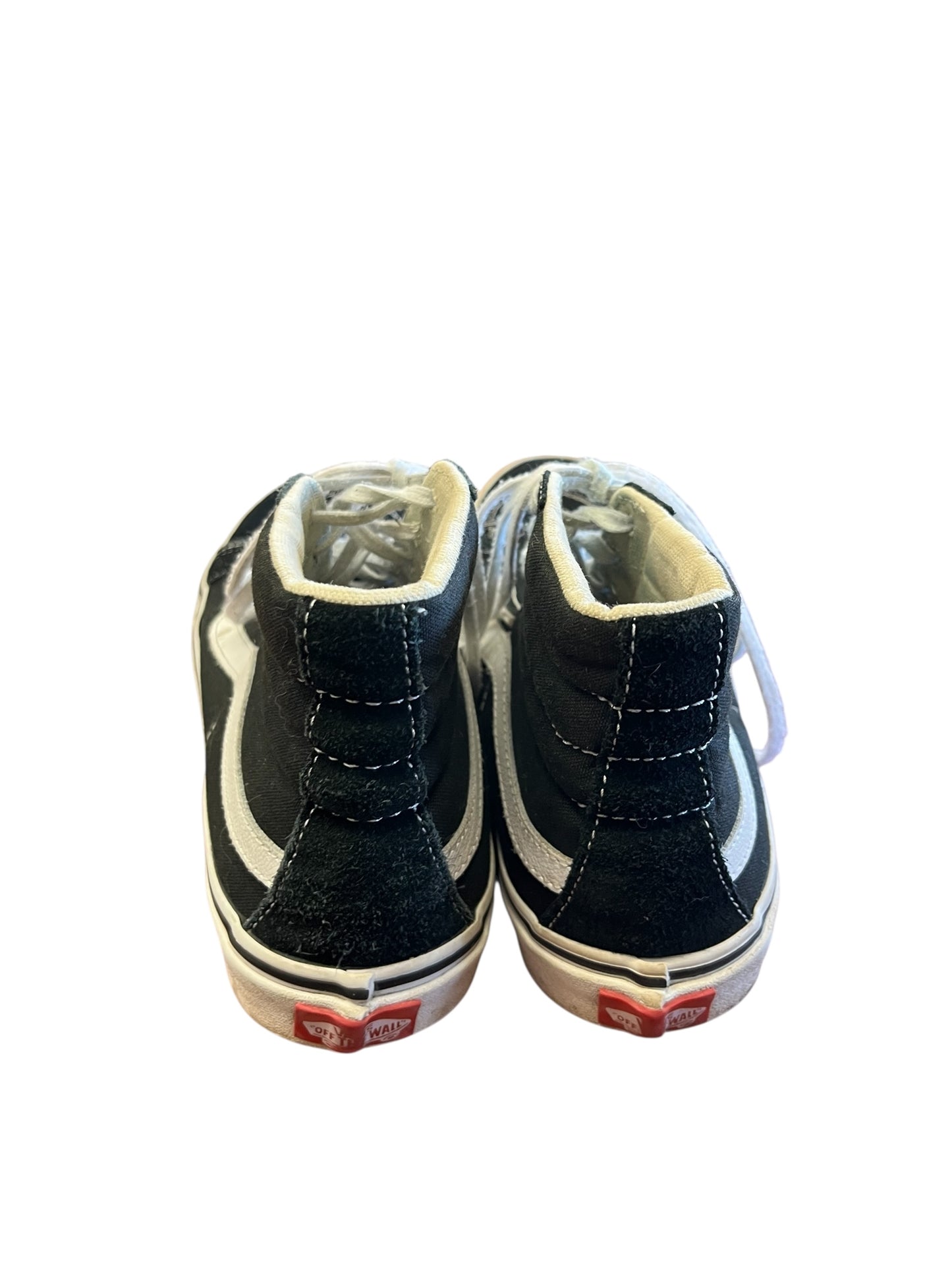 black,white Vans Sneakers, 8.5