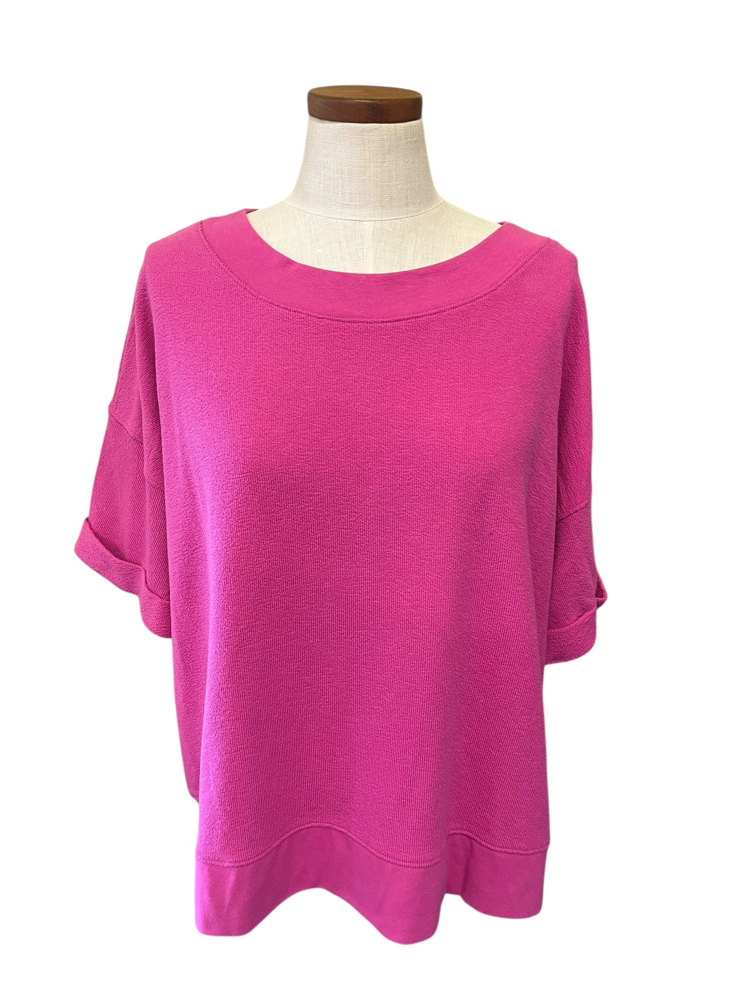 Hot Pink Candace Cameron womens top, XL