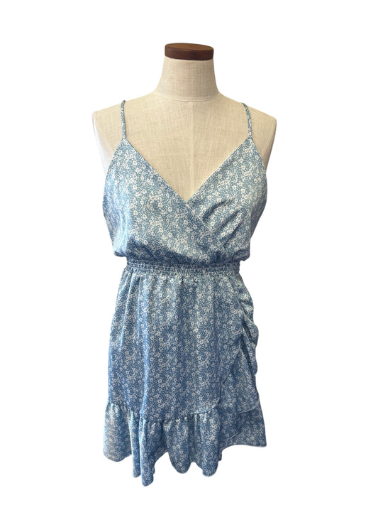 blue floral Altar'd State dress, small