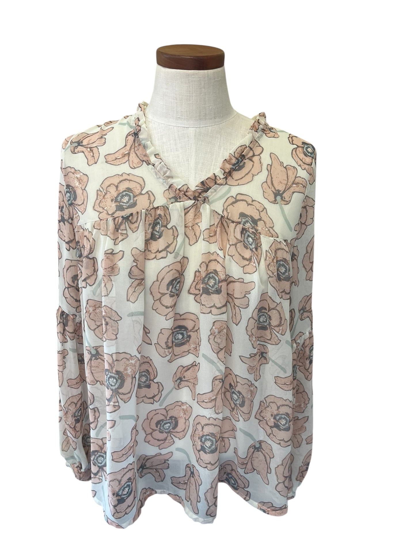 floral Lucky Brand womens top, Medium
