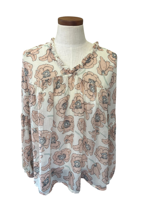 floral Lucky Brand womens top, Medium