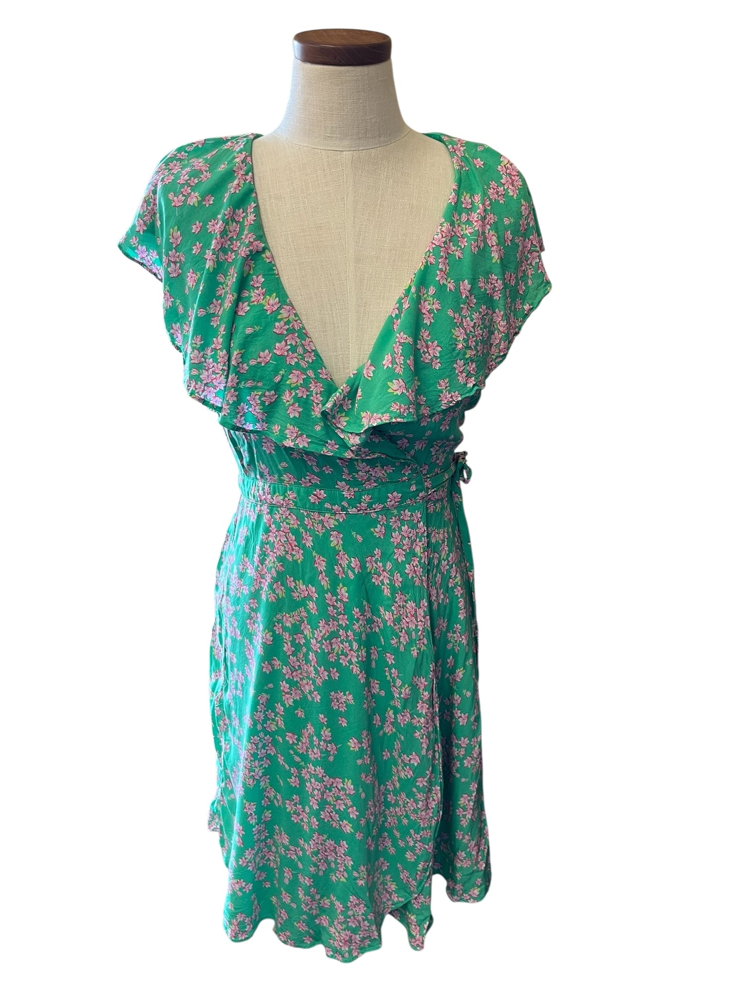green floral Draper & James dress, small