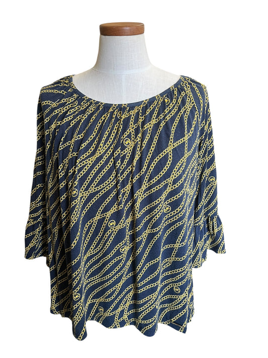 Navy Michael Michael Kors womens top, large