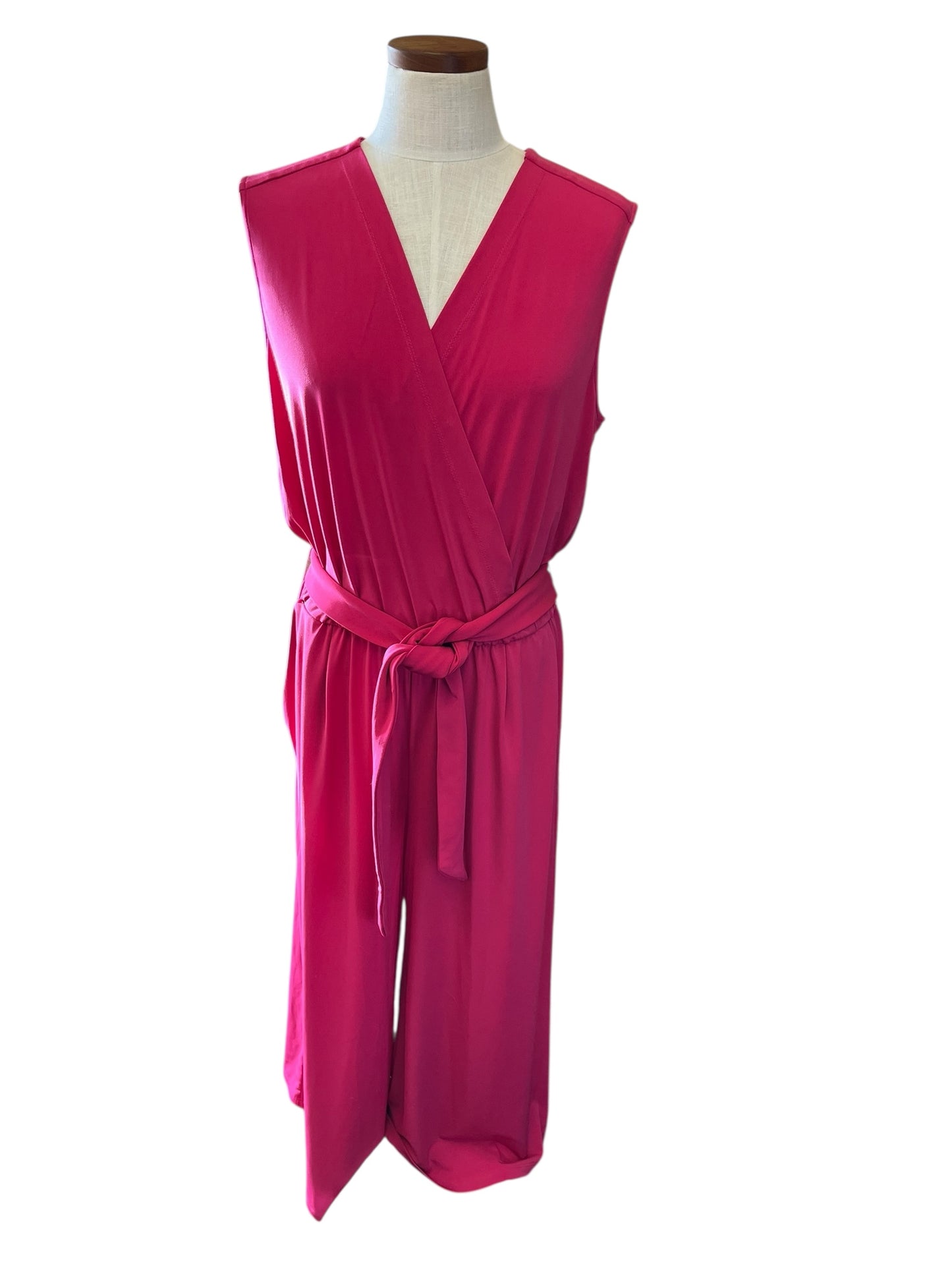 Hot Pink Julie Brown Jumpsuit, XL
