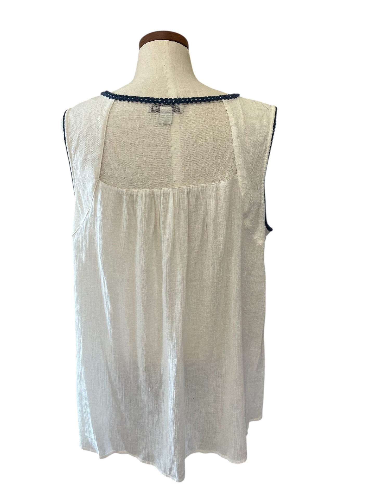 cream Vintage America womens top, medium
