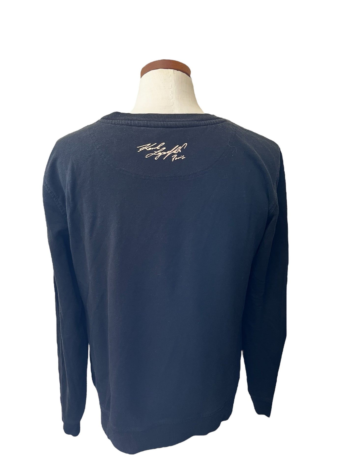 black Karl Lagerfeld Sweatshirt, small