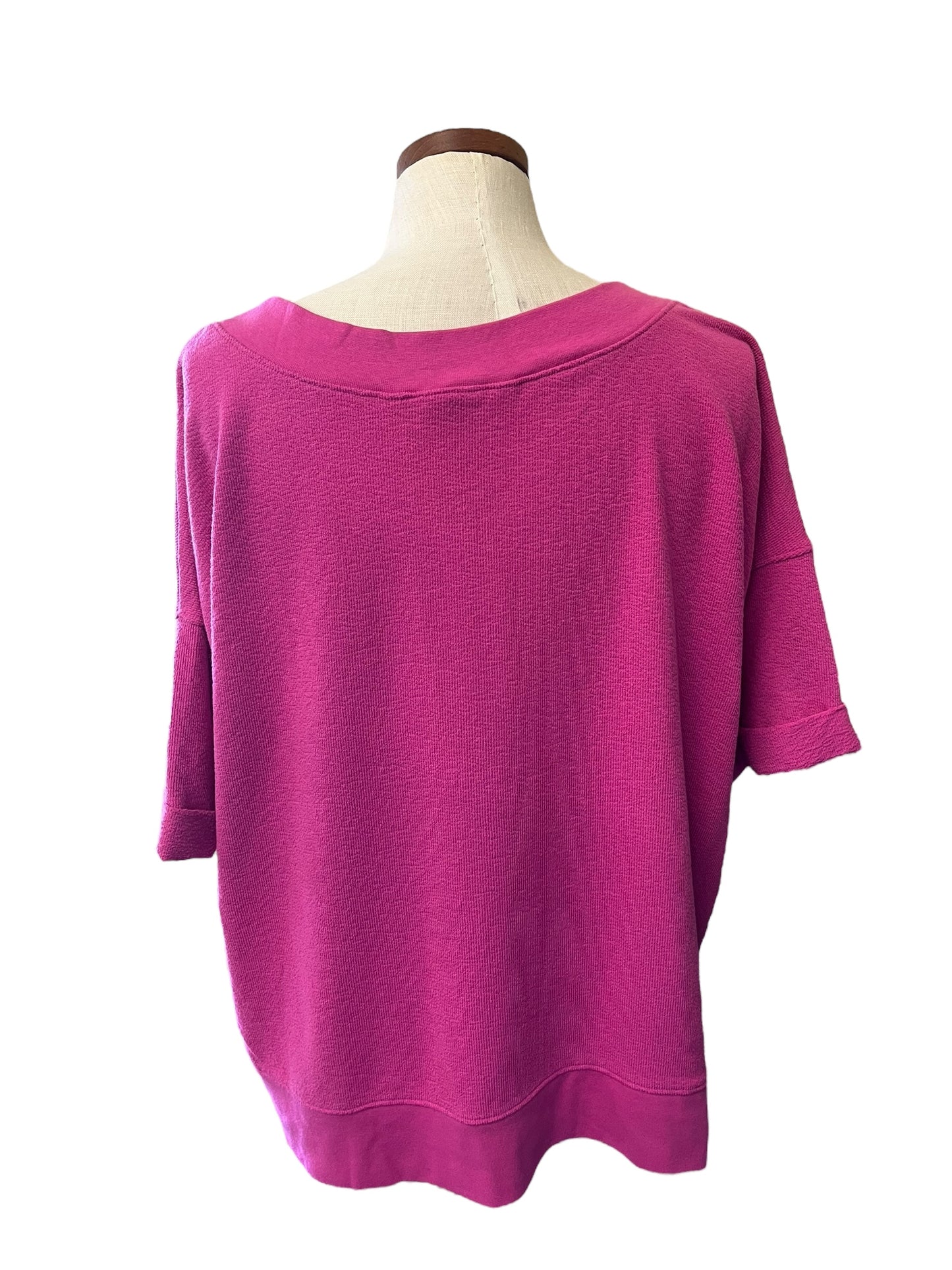 Hot Pink Candace Cameron womens top, XL
