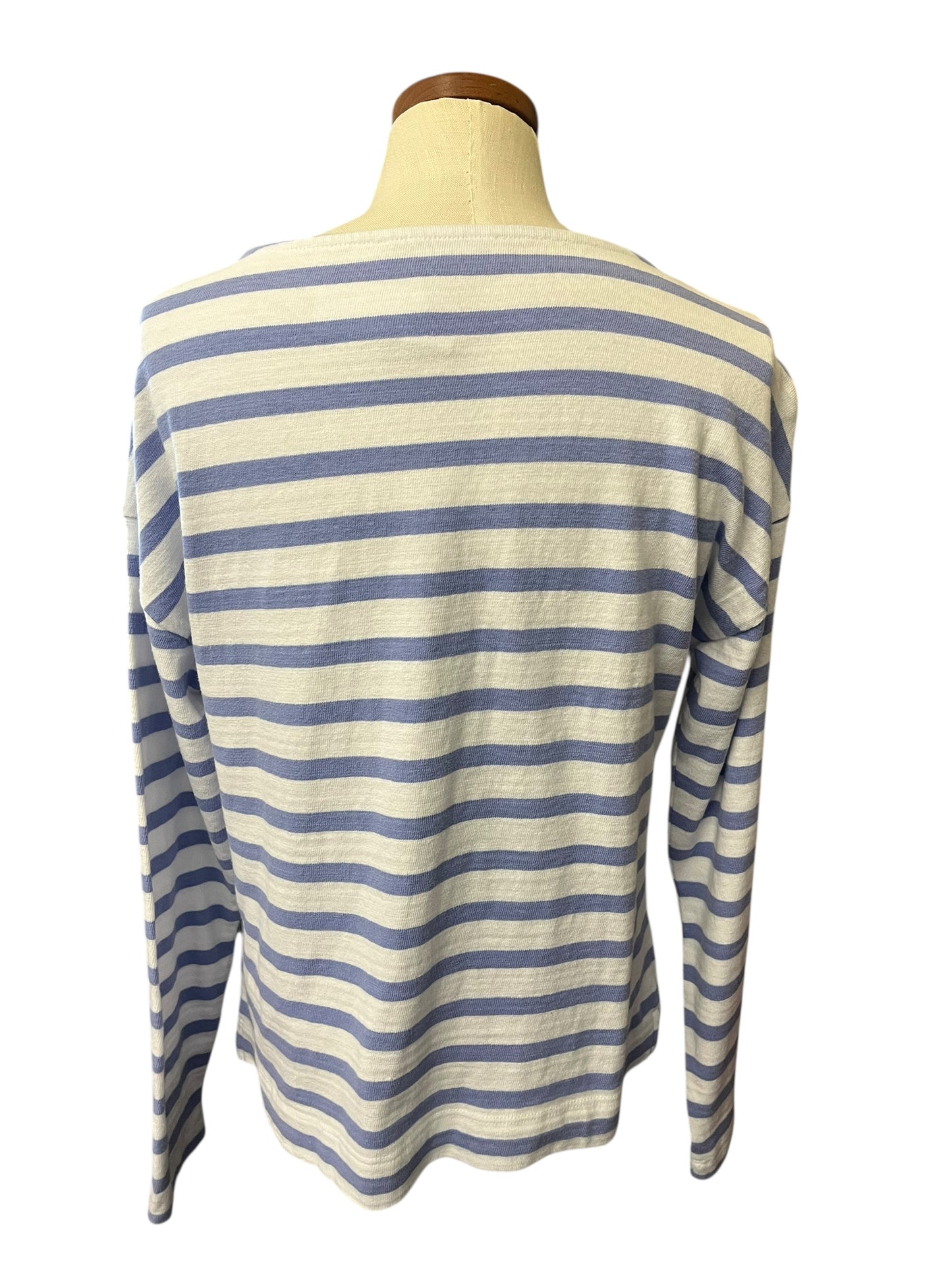 blue stripe Loft womens top, small
