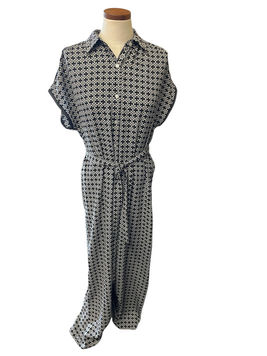 black,white Max Studio Jumpsuit, small