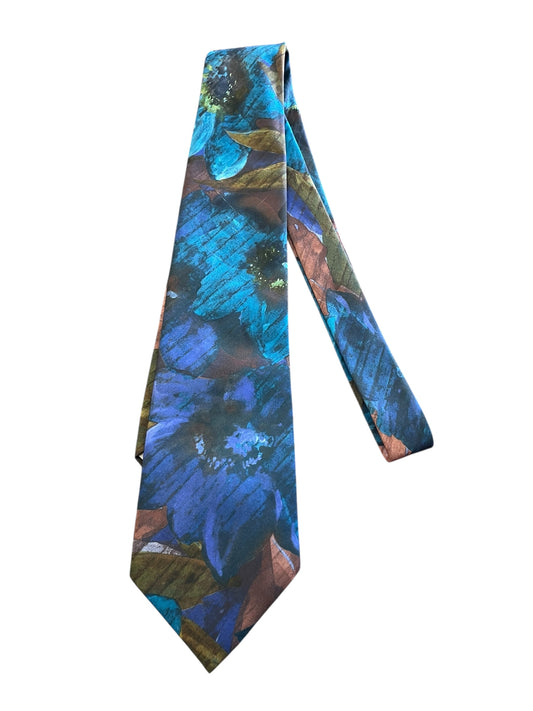 blue floral Hardy Ames London tie