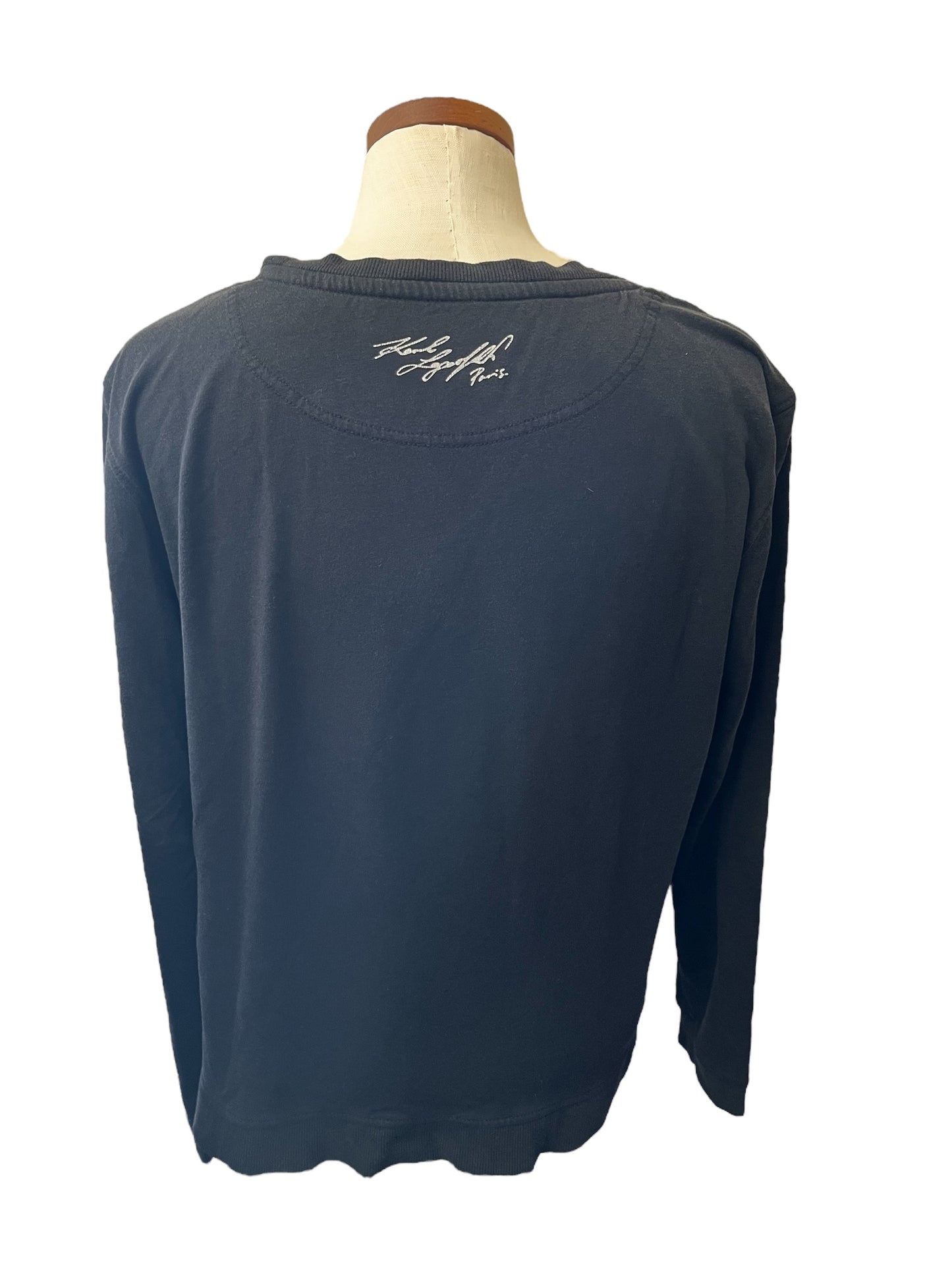 black Karl Lagerfeld Sweatshirt, small