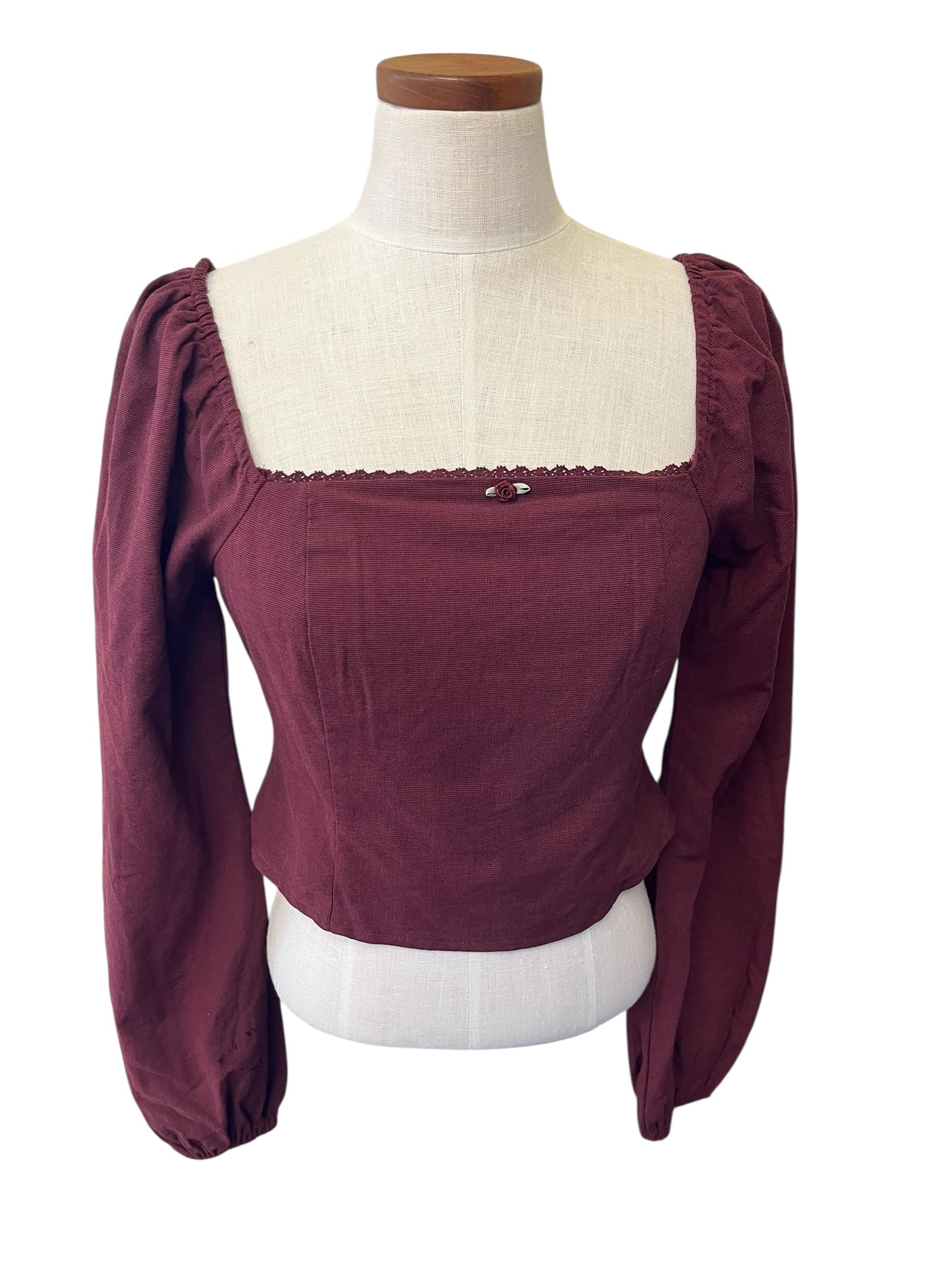 Maroon Delight womens top, small