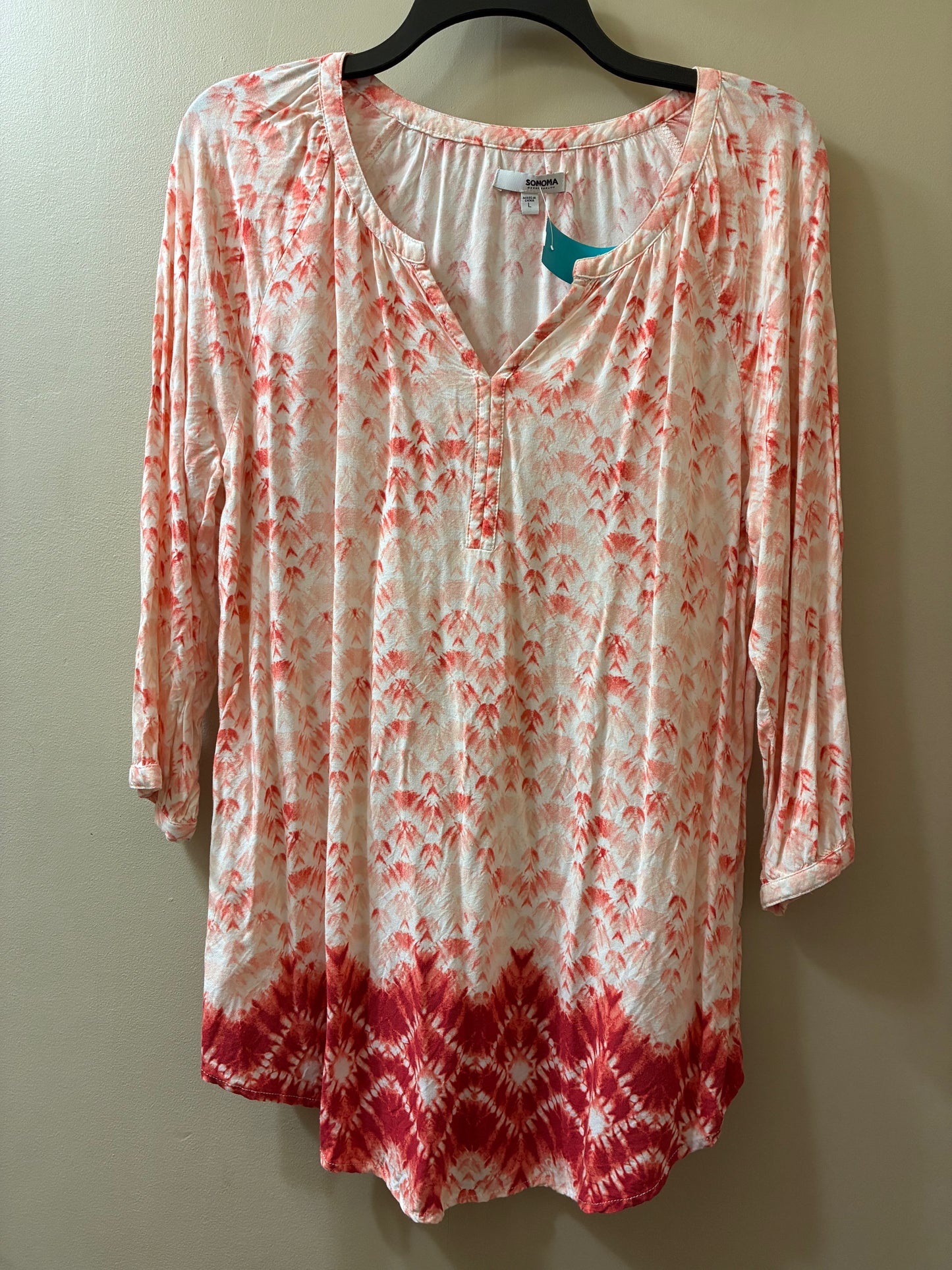 peach Sonoma womens top, large