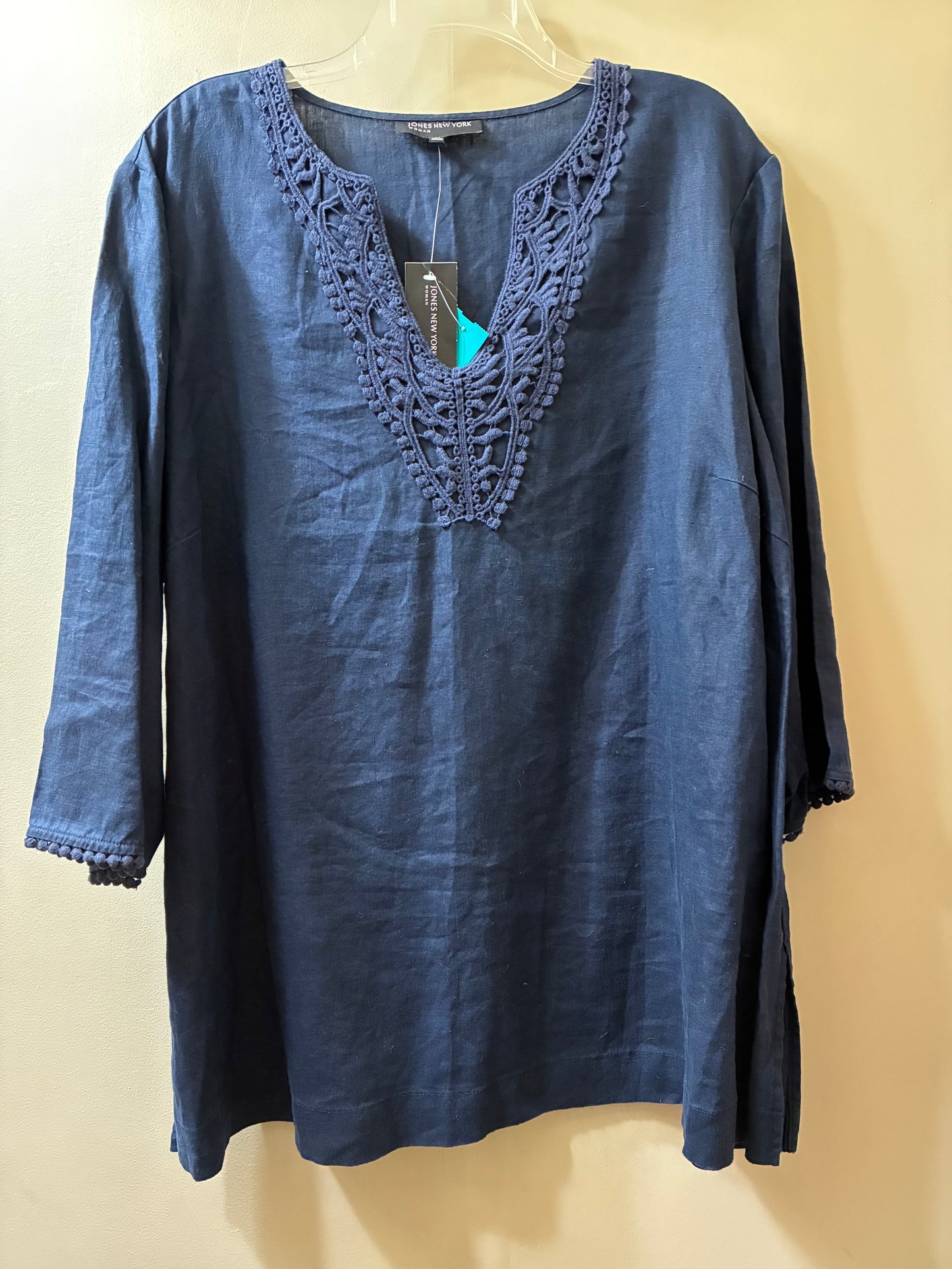 navy Jones New York womens top, 3X