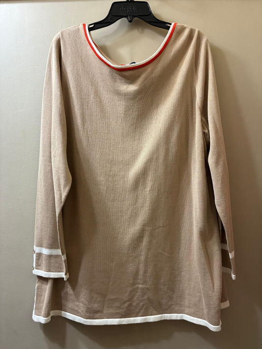 tan Jones New York womens top, 3X