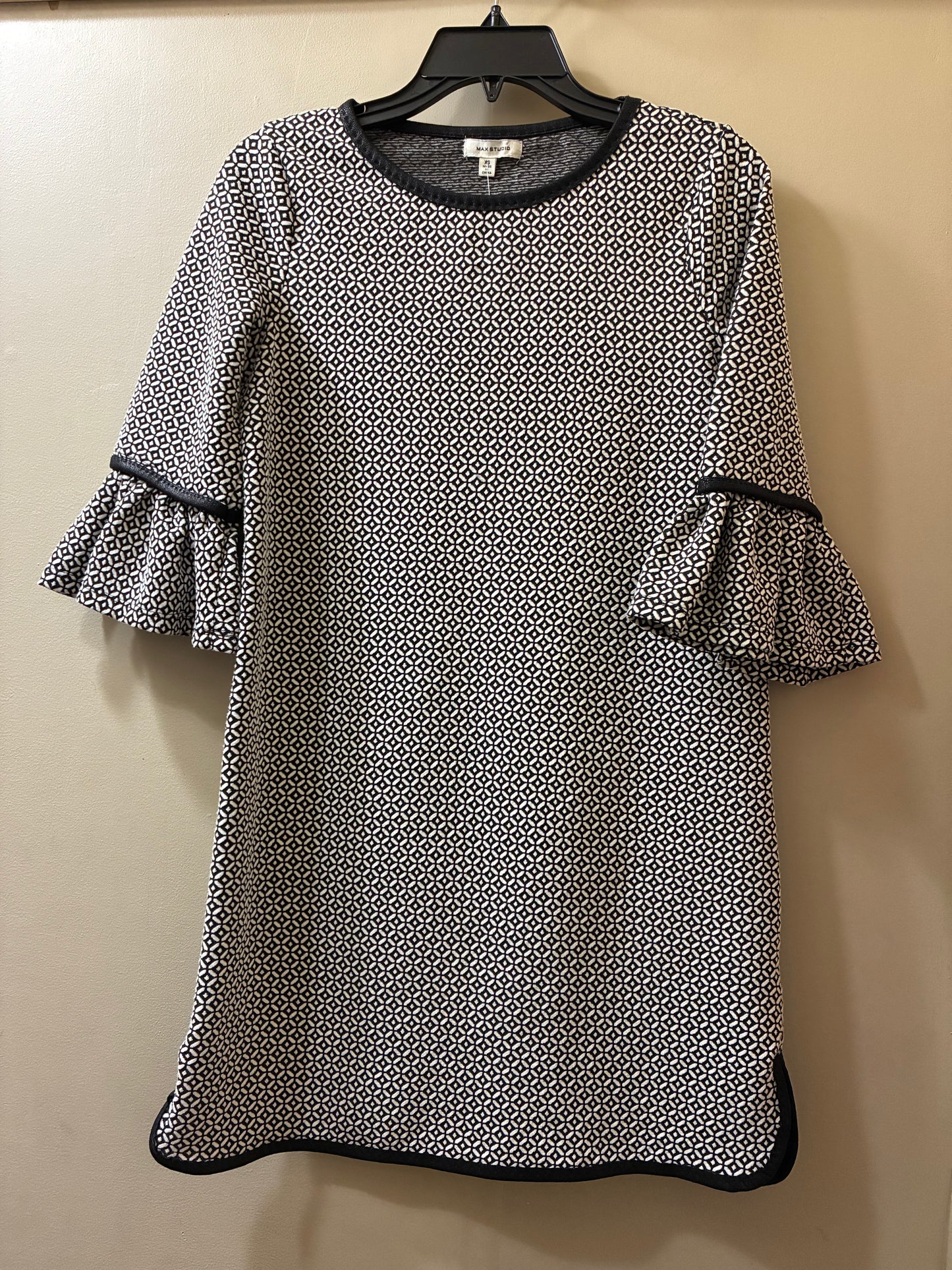 black, cream Max Studio designer dress, xs