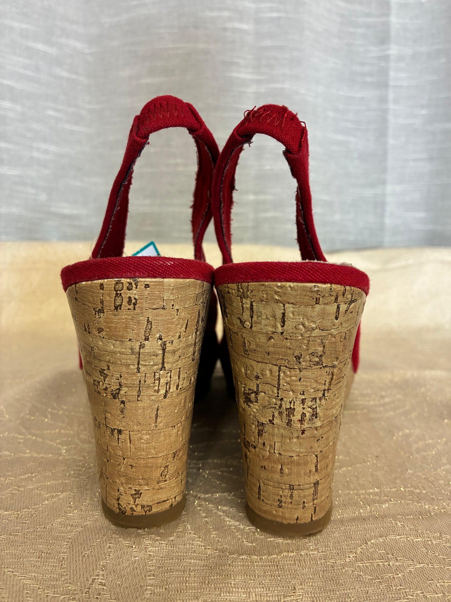 red American Eagle Wedge Heels, 8.5