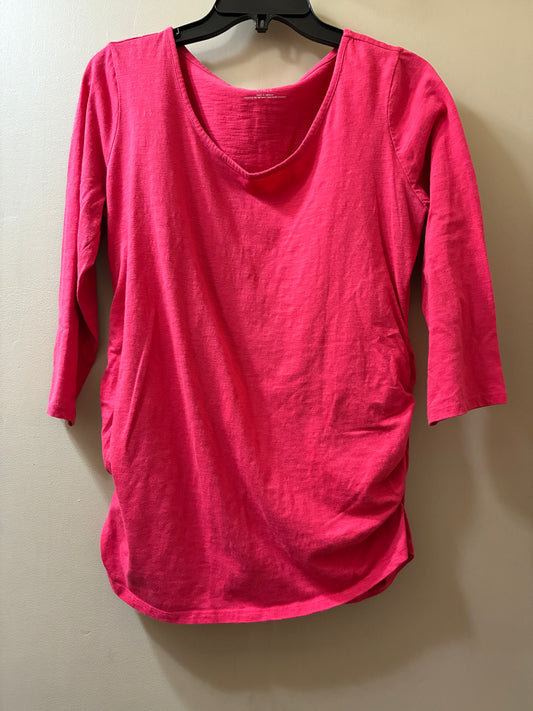 hot pink Motherhood maternity top, large